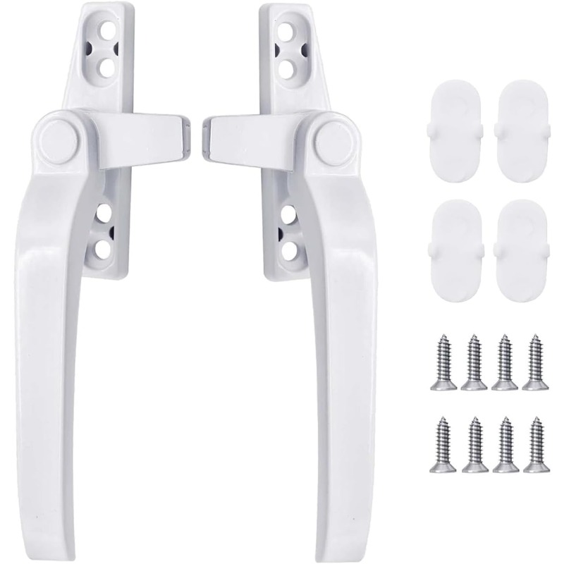 Glass Door Hinge - 유리창 잠금 손잡이 2개 아연 합금