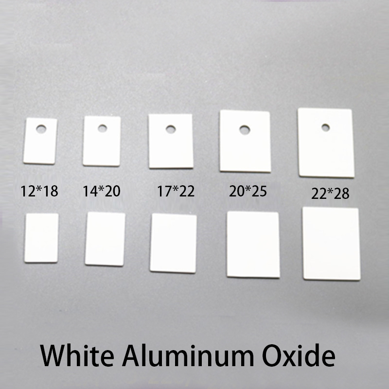 Ceramic Heat Emitter - TO-264 22x28x0.6mm 22*28*0.6mm 구멍 없음 흰색