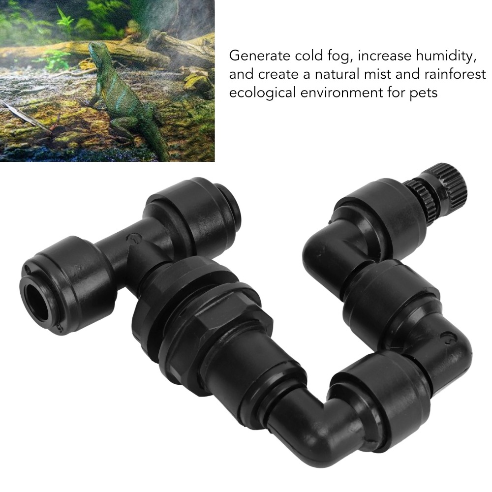 PP 파충류 포그머신 블랙 360 °   회전식 수족관 - Misting Nozzle Reptile 리뷰 및 가격