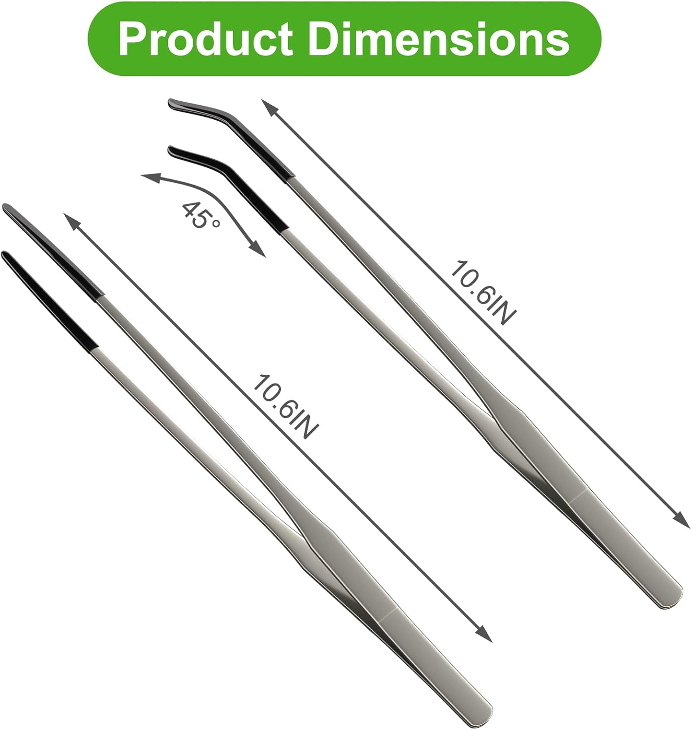 2개입 초장형 스테인리스 스틸 파충류 먹이주머리 집게  - Feeding Tong Stainless 리뷰 및 가격